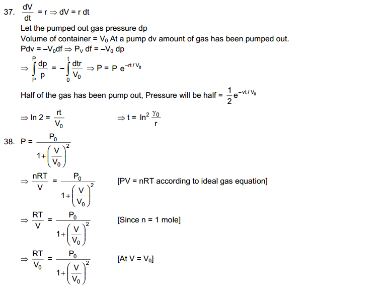 Kinetic Theory of gases HC Verma Concepts of Physics Solutions