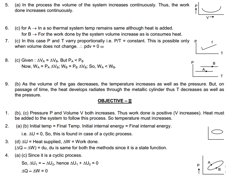 Law of thermodynamics HC Verma Concepts of Physics Solutions