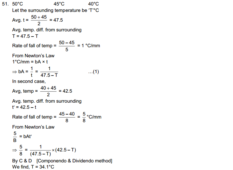 Heat Transfer HC Verma Part 1 Concepts of Physics Solutions