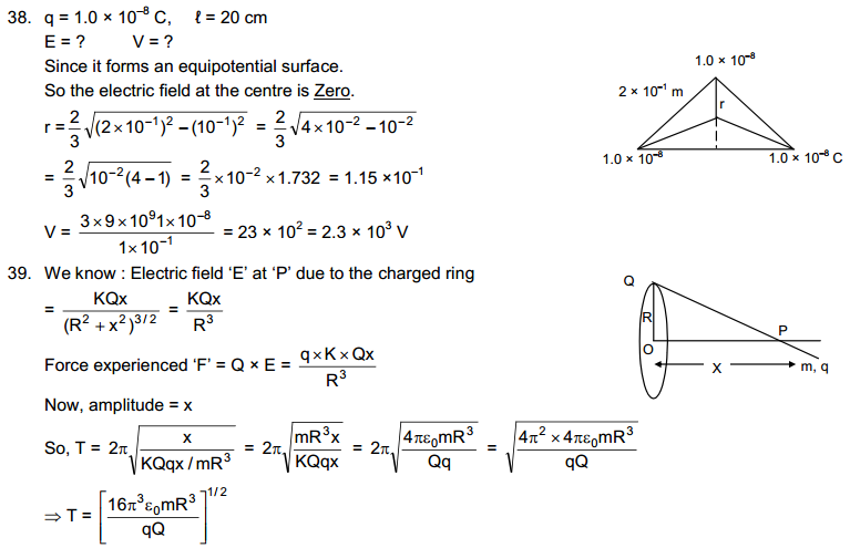 Electric field and potential HC Verma Concepts of Physics Solutions