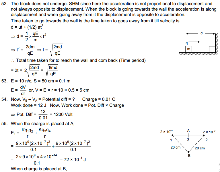 Electric field and potential HC Verma Part 1 Concepts of Physics Solutions