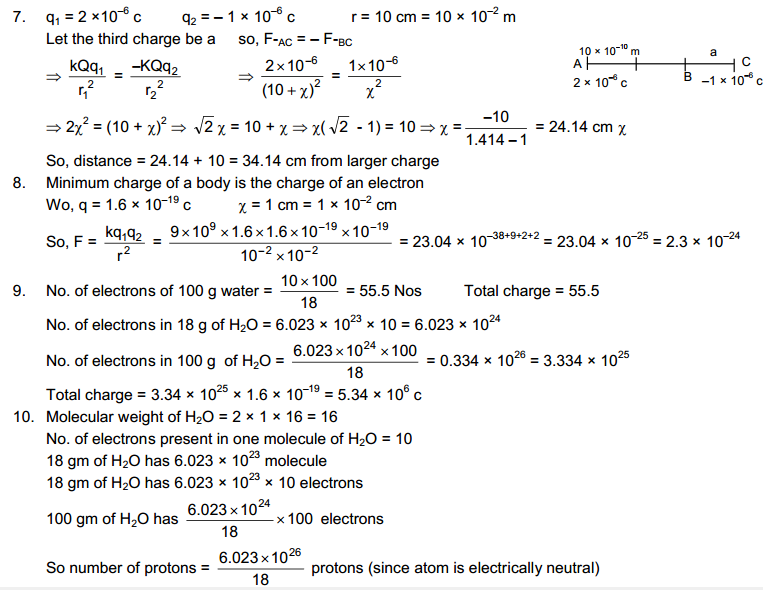 Electric field and potential HC Verma Concepts of Physics Solutions