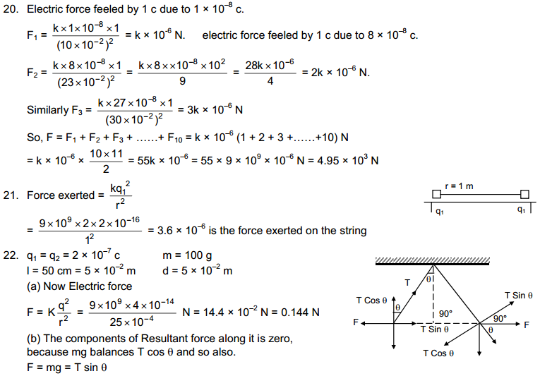 Electric field and potential HC Verma Part 1 Concepts of Physics Solutions