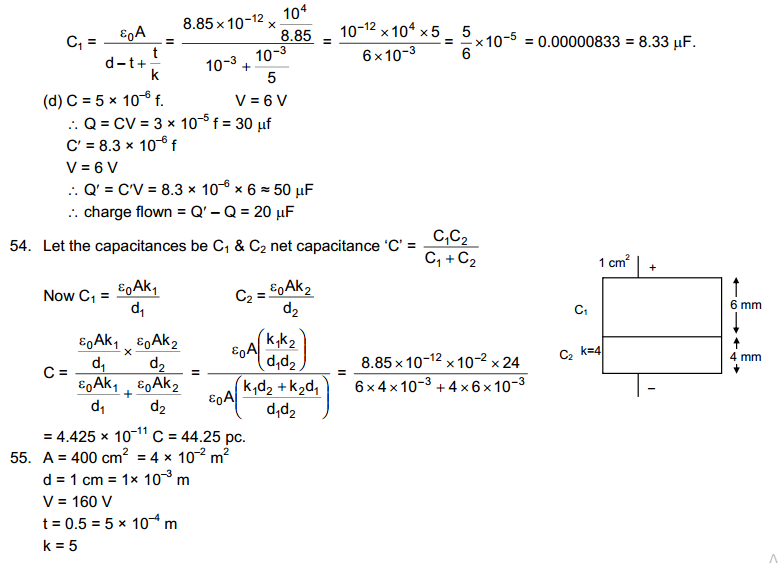 Capacitors HC Verma Part 1 Concepts of Physics Solutions