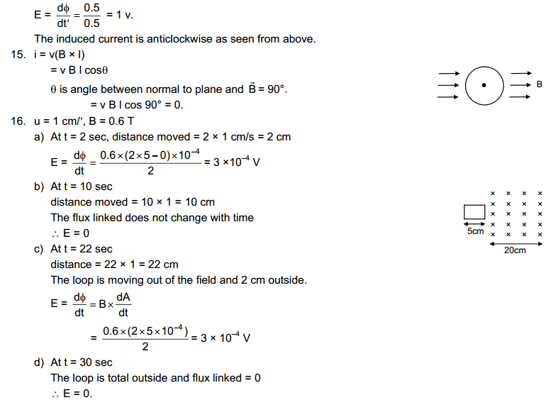 Electromagnetic Induction HC Verma Part 1 Concepts of Physics Solutions