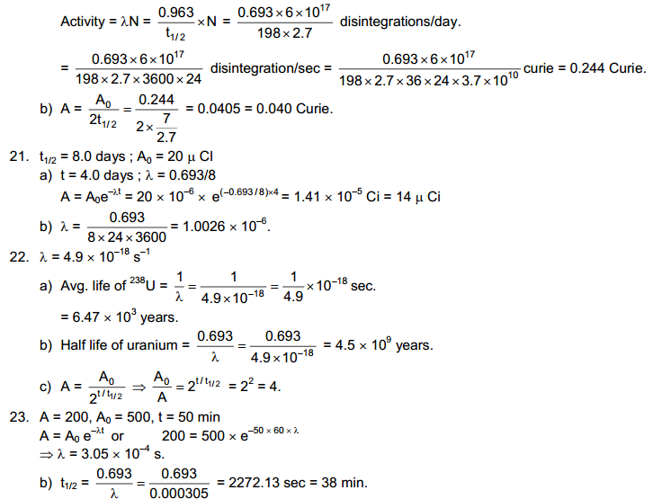 The Nucleus HC Verma Concepts of Physics Solutions