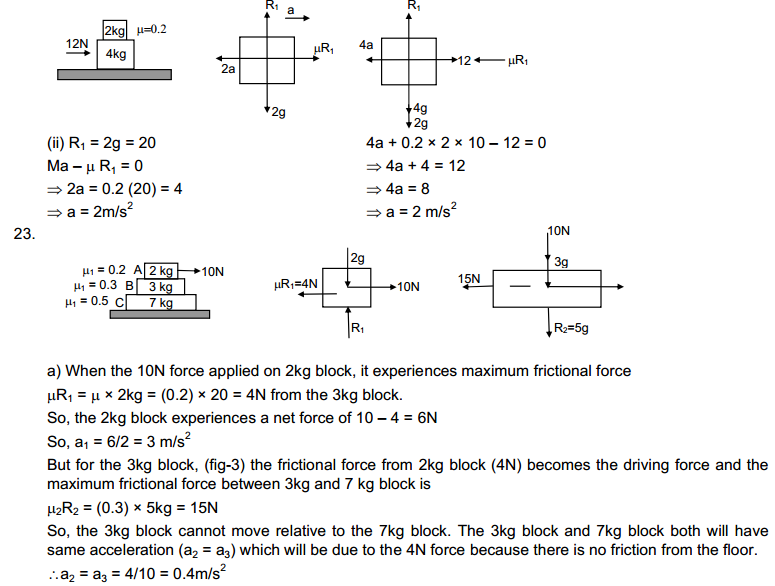 Friction HC Verma Concepts of CBSE Class 11 Physics Solutions