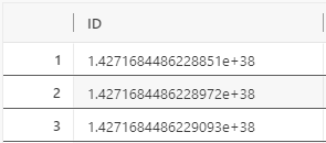Unchanged display of large numbers in query result - Oracle Forums