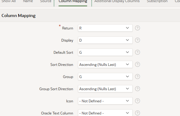 Popup lov and grouping - Oracle Forums