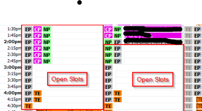 Reg : Not able to fetch scheduling slot's - Oracle Forums