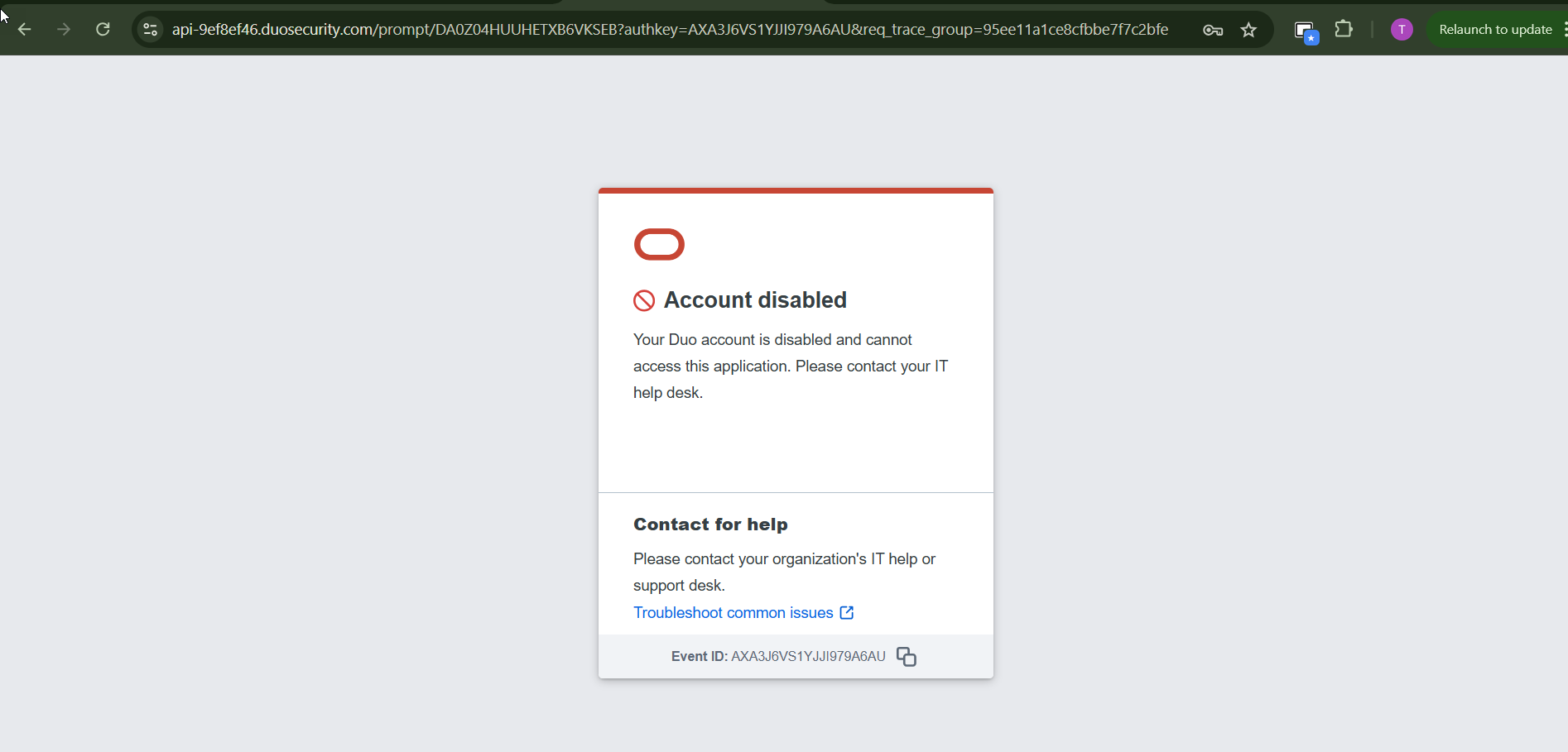 Account disabled Oracle Health Millennium Platform Environment (C1941 ...