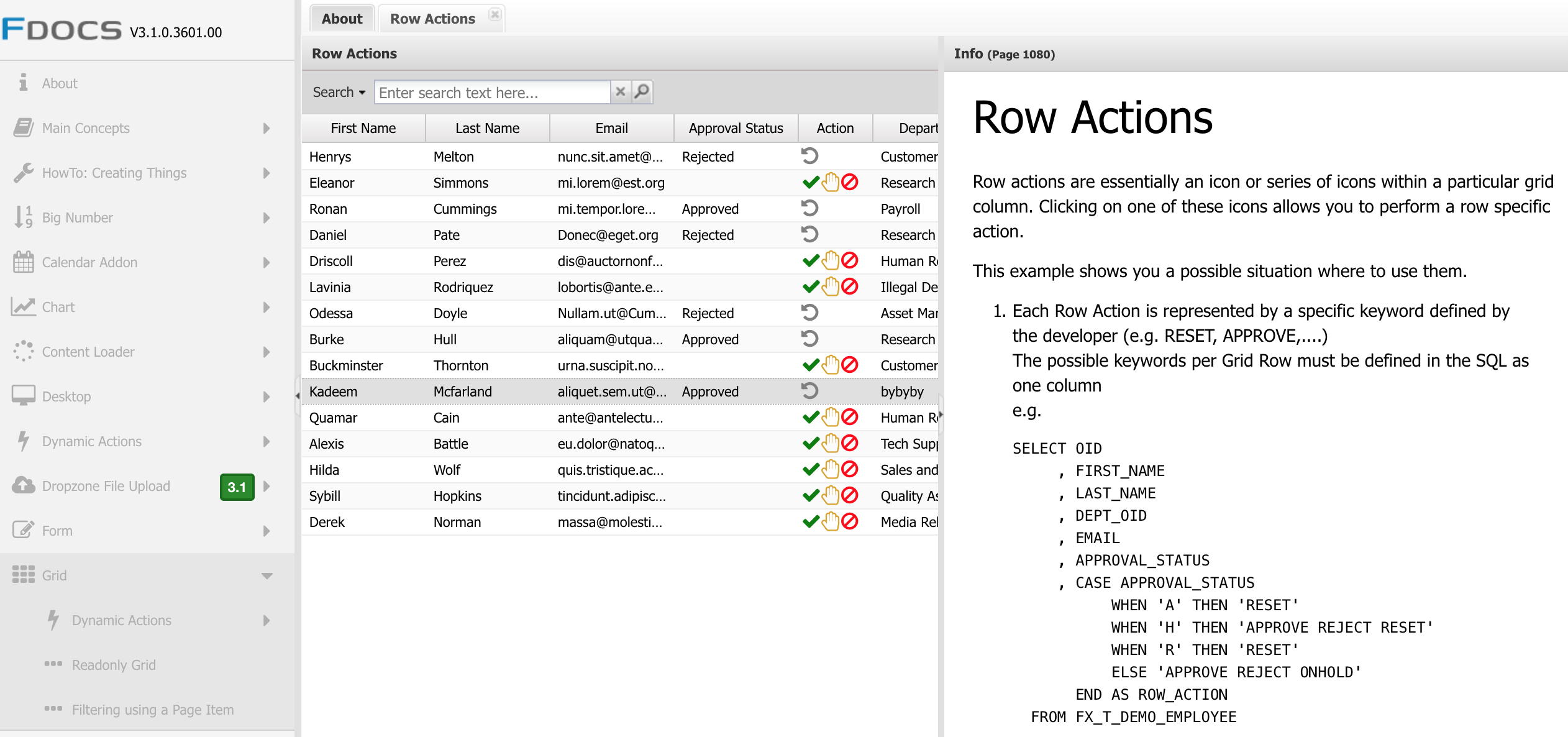 Mismatch in documentation and FX_T_DEMO_EMPLOYEE demo table definition ...