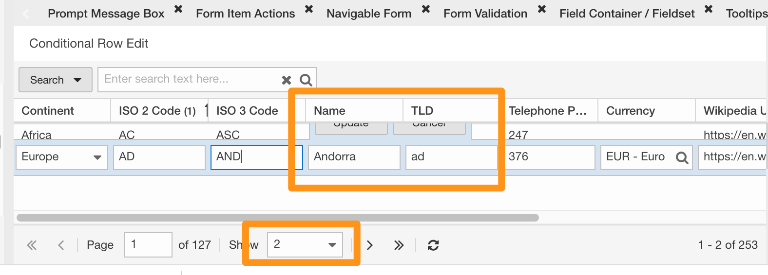Row edit buttons obscured by row headings in Row Edit Mode - Oracle Forums