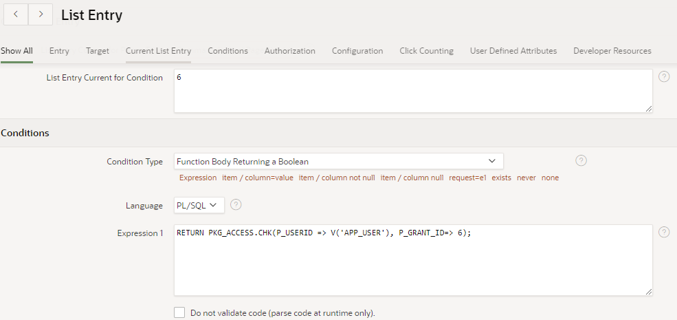 How to change multiple navigation menu list entry conditions at one ...