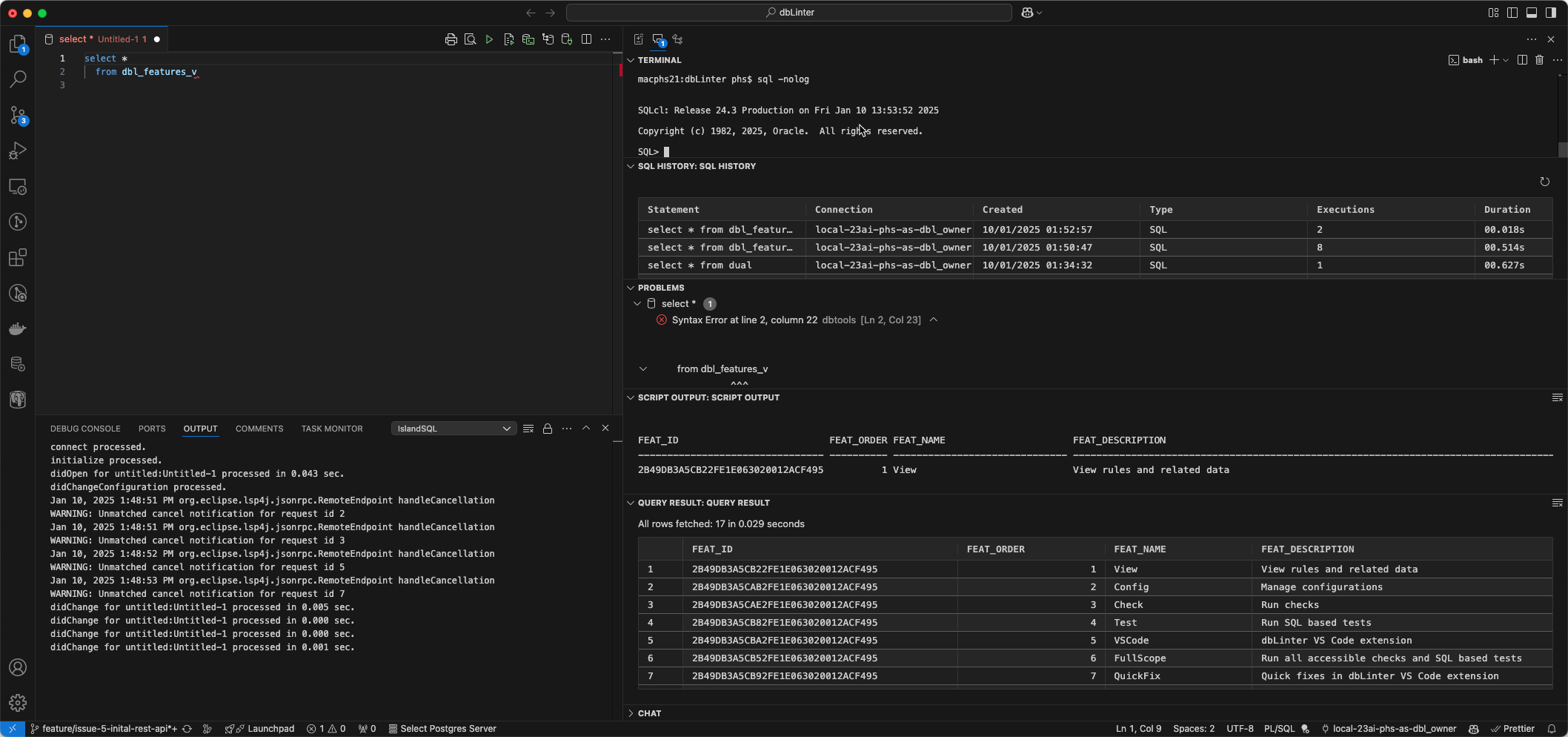 Relocating Query Result Tab from Output Panel to Another Panel Breaks ...