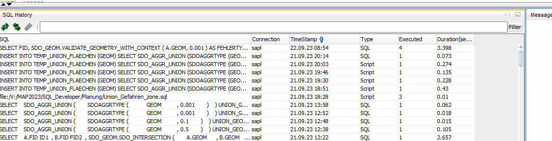 21.4: History - Search vs. Filter - Oracle Forums