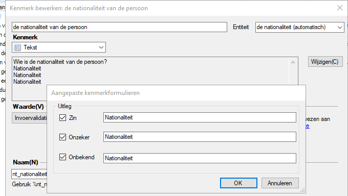 Custom text attributes in explanations to use as label - Oracle Forums