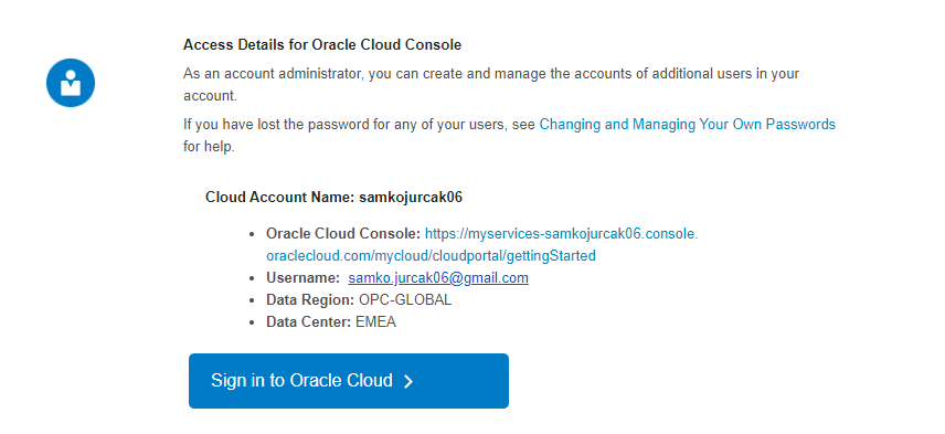 Can't login to Oracle Cloud Infrastructure - Oracle Forums