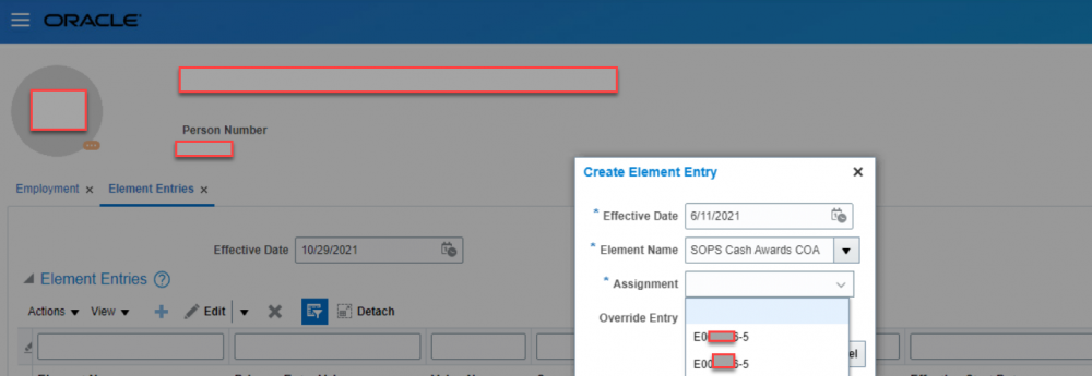 oracle assignment number